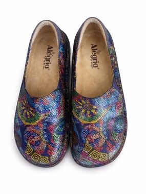 Alegria Deb Slip on Psych Fest Nursing Clog Size 38 (8 ) EUC